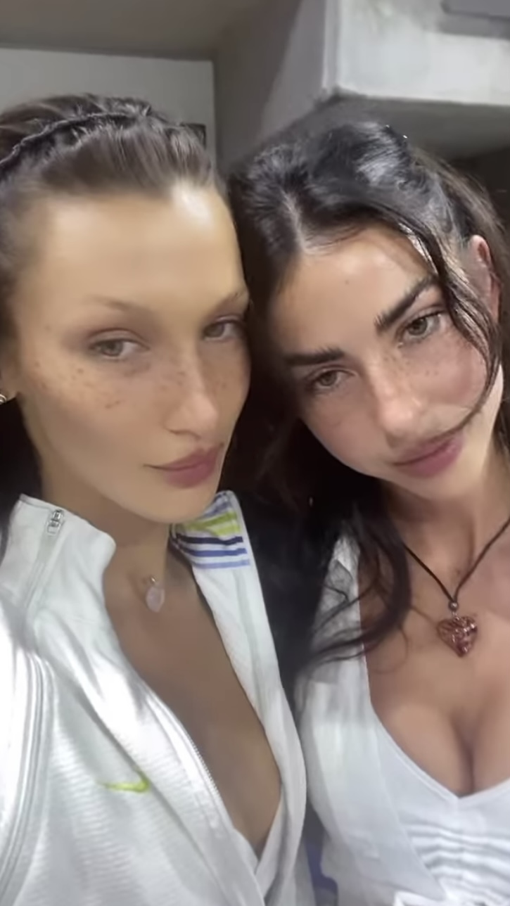 Bella Hadid spotted supporting Serena Williams at the US Open