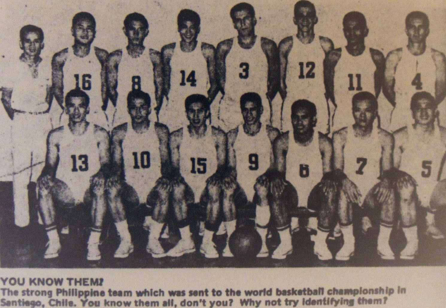 Philippine squad for the 1959 FIBA World Championships
