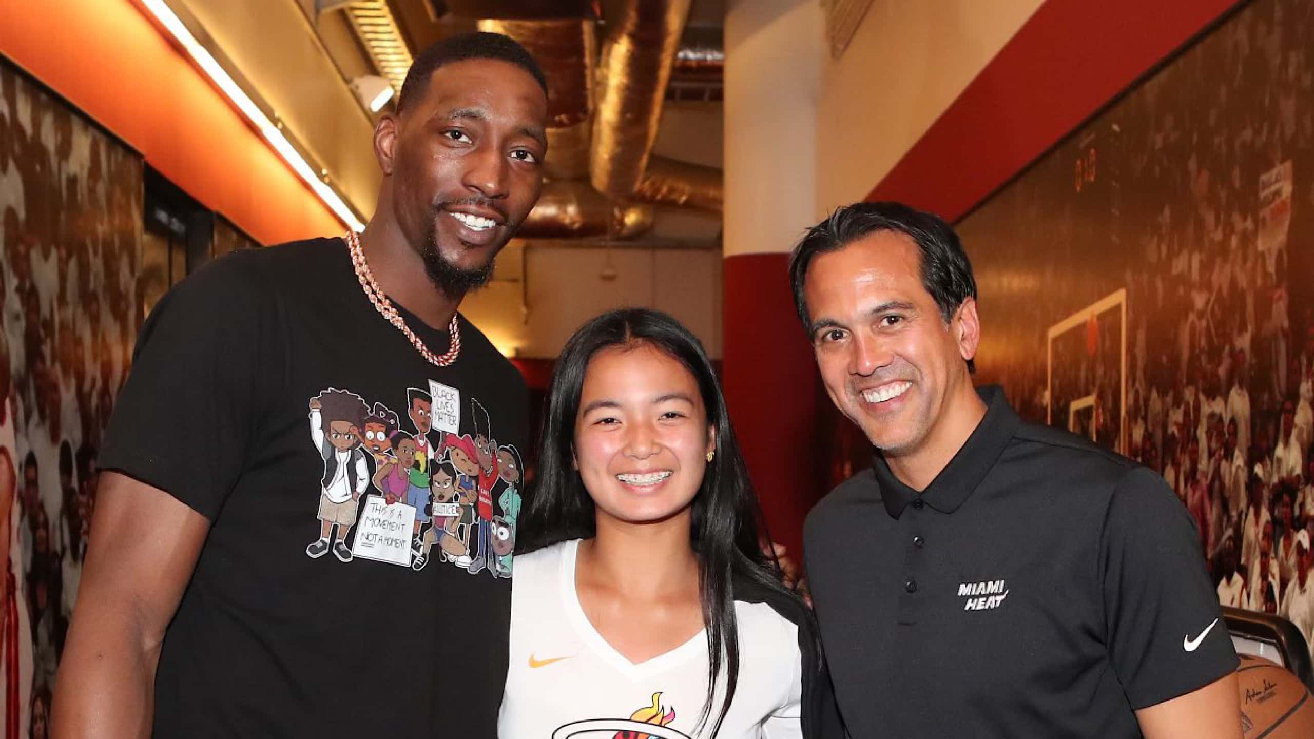 Alex Eala meets Erik Spoelstra and Bam Adebayo in Miami