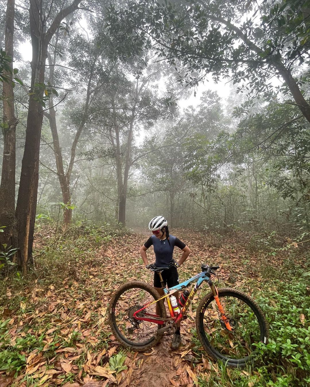 Timberland Heights is one of the most popular mountain bike trails near Manila.