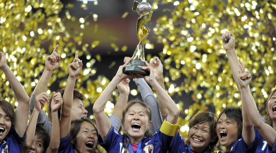 Japan winning the 2011 FIFA Women's World Cup