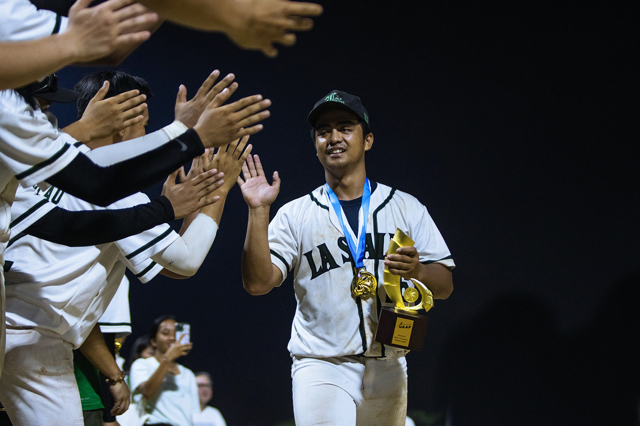 Back-to-back UAAP champions, the DLSU Green Batters (photographed by Zoila Caga, The LaSallian)