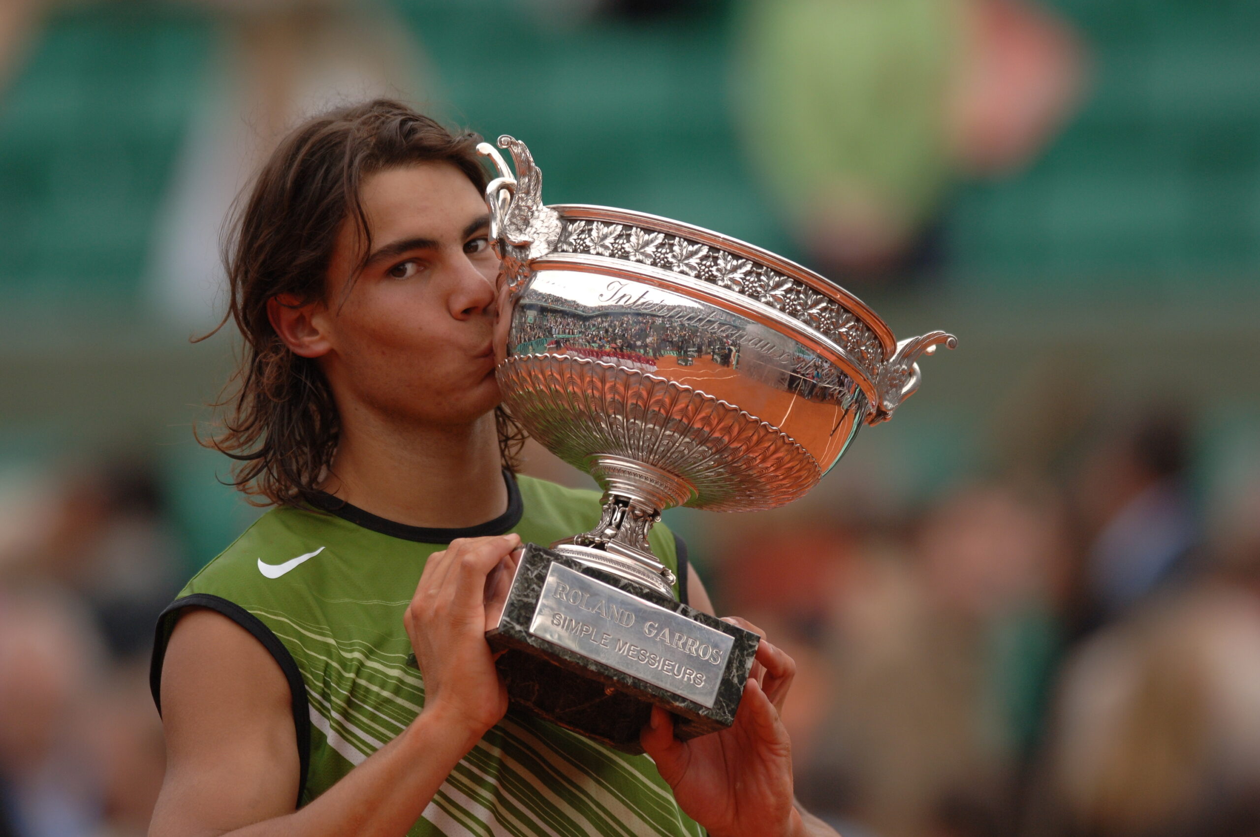 Grand Slam Champion Rafael Nadal in the 2005 French Open