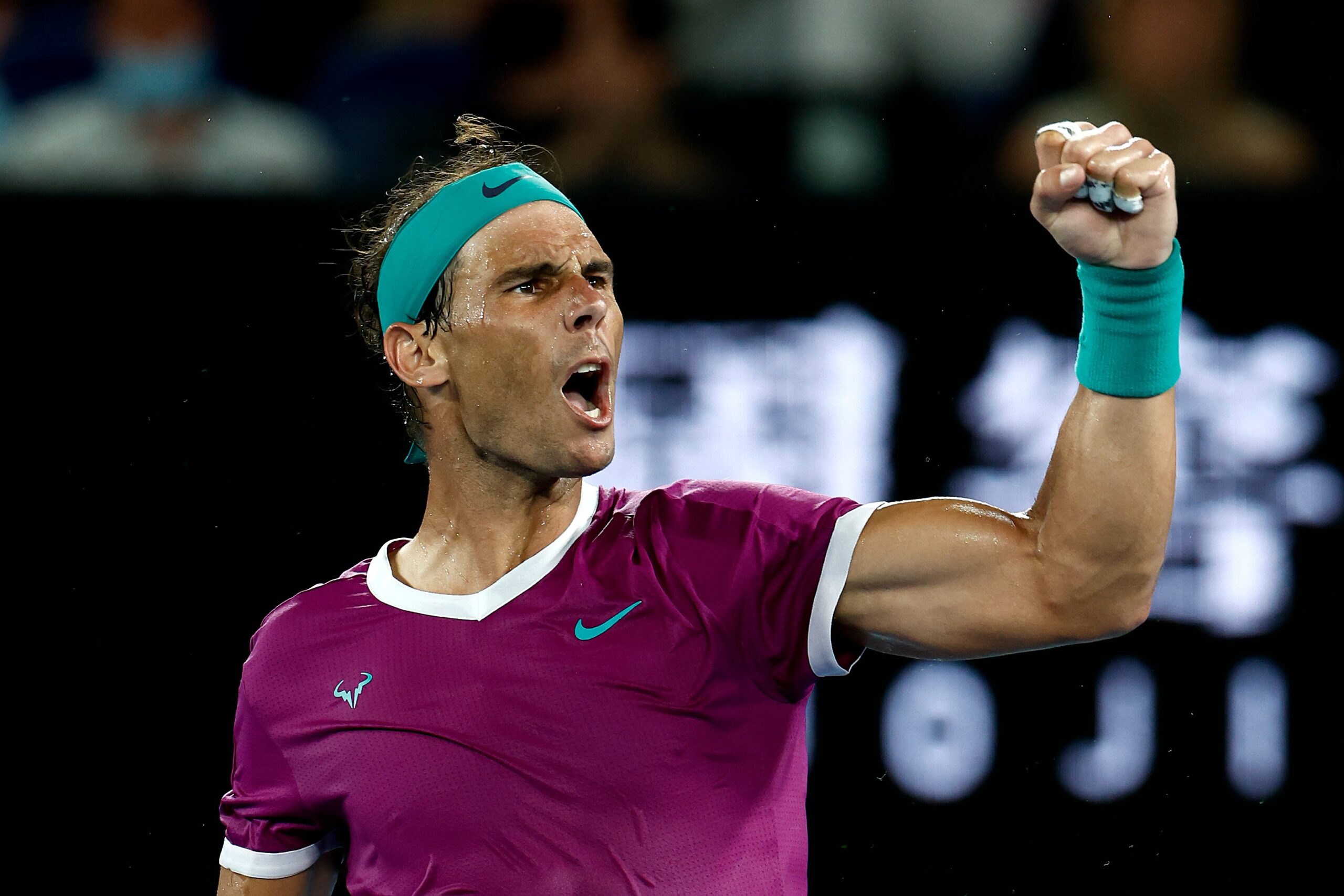 Rafael Nadal in the 2022 Australian Open