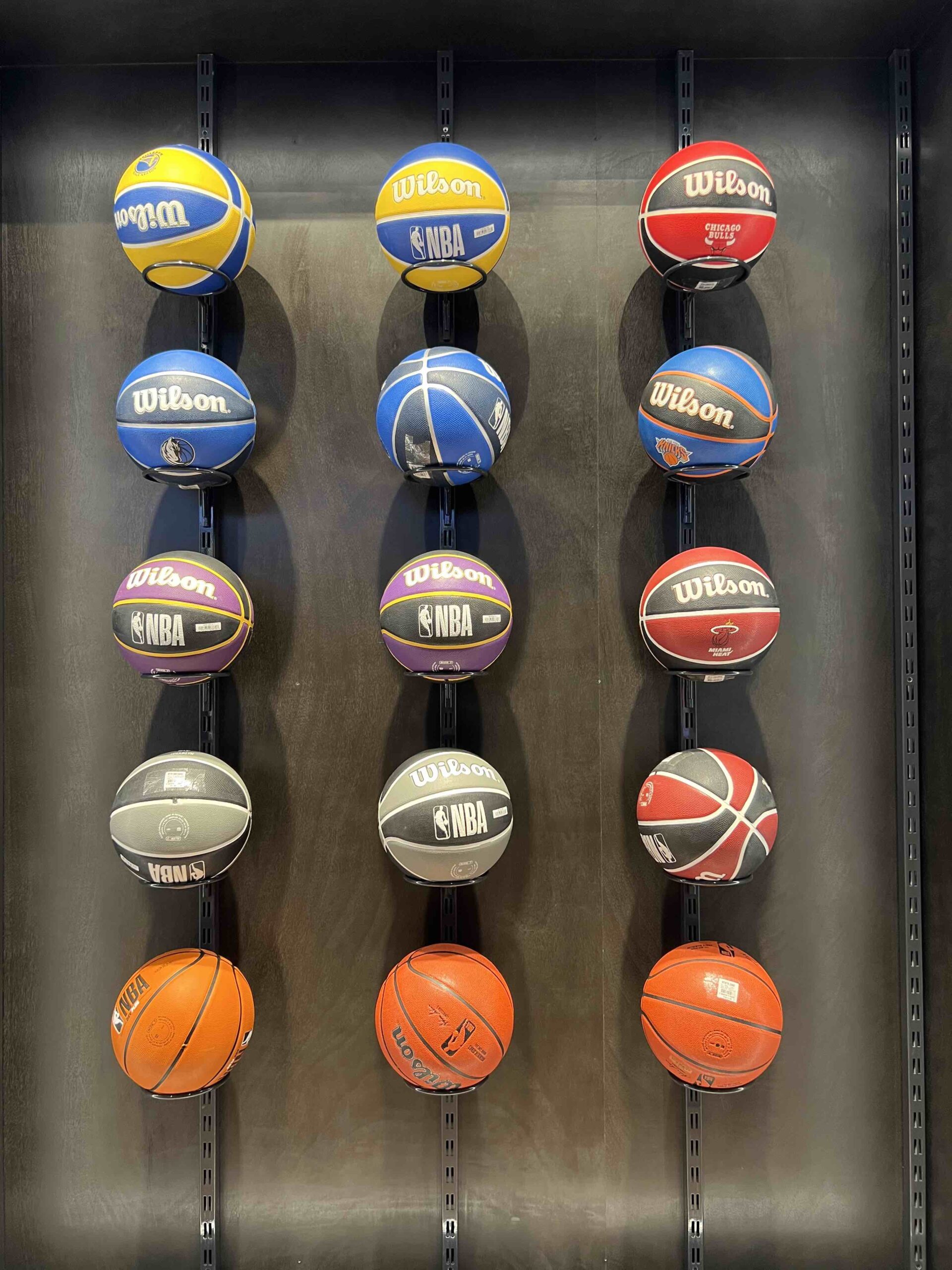 There are many choices for hoopers in the new NBA store in the Philippines.