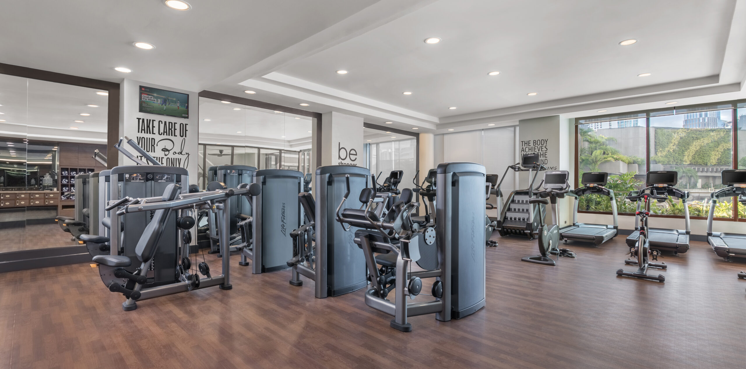 Only the best fitness equipment available at Ascott Makati