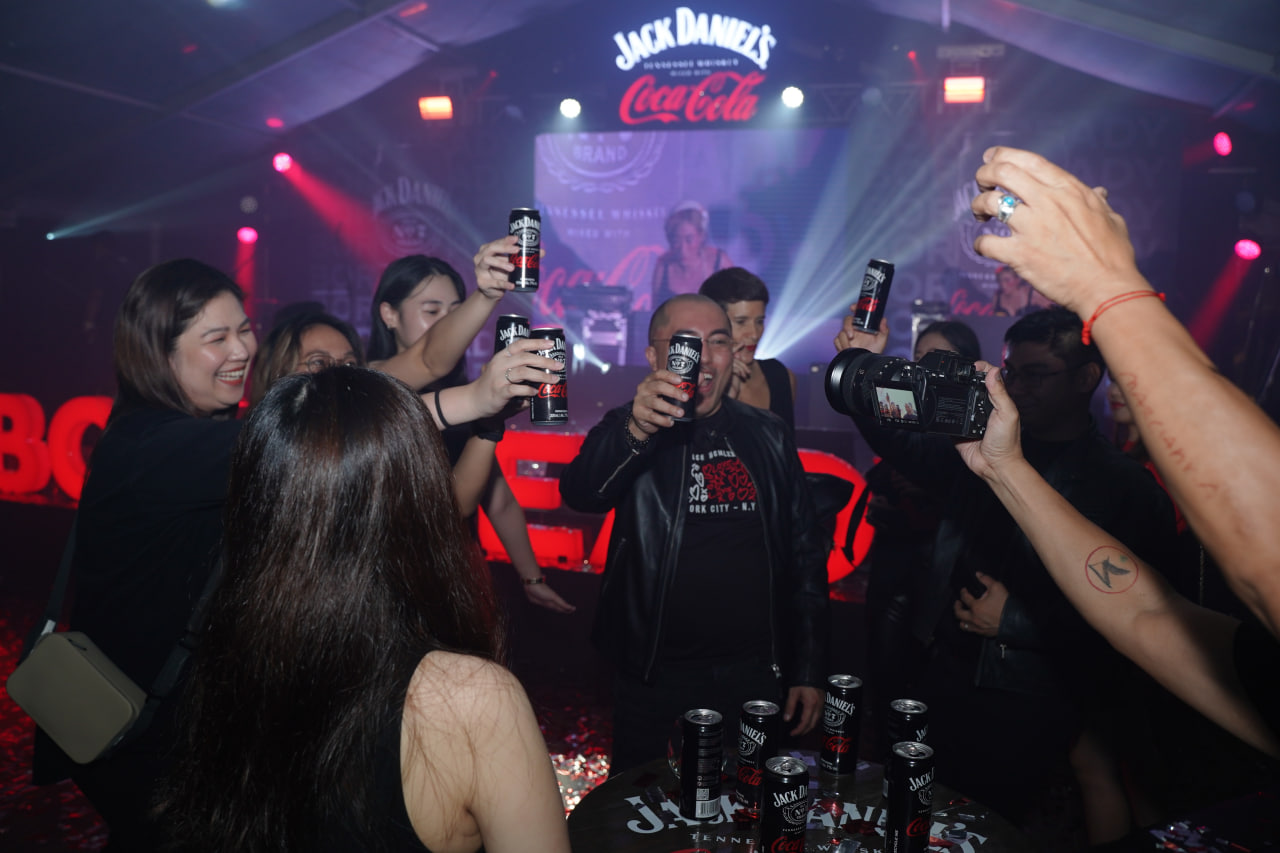 Celebrations at the launch of Jack Daniel's partnership with Coca-Cola