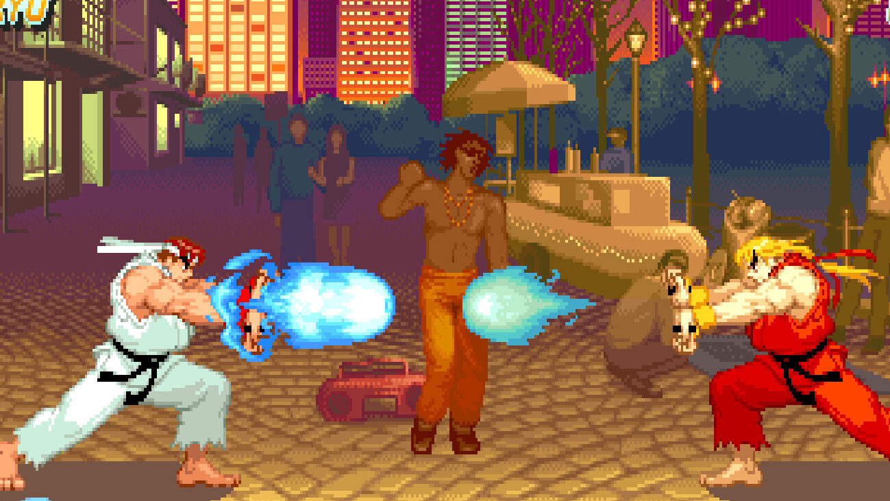 The era when Street Fighter had a more anime art style