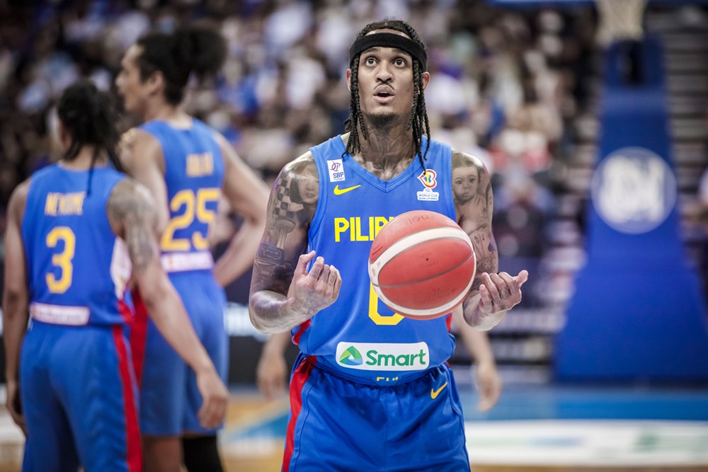 Jordan Clarkson representing the Philippines in the FIBA Asian Qualifiers