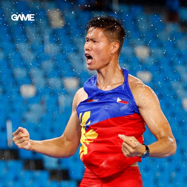 The GAME puts EJ Obiena in the spotlight for the month of June to celebrate his three-peat gold medal victory in the 32nd SEA Games, a step in his journey to the 2024 Olympics.