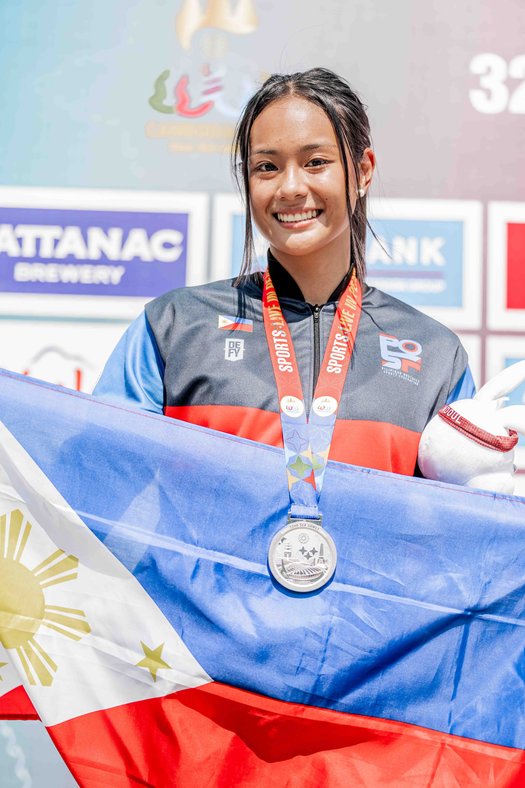 Obstacle Course Racer Kaizen Dela Serna at the 2023 Southeast Asian Games.