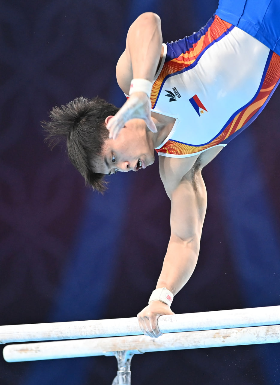 Carlos Yulo represented the Philippines at the 2023 Asian Gymnastics Championships.