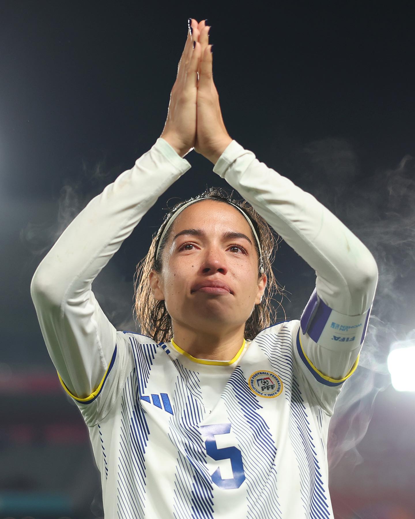 Hali Long representing the Philippines at the 2023 Women's World Cup