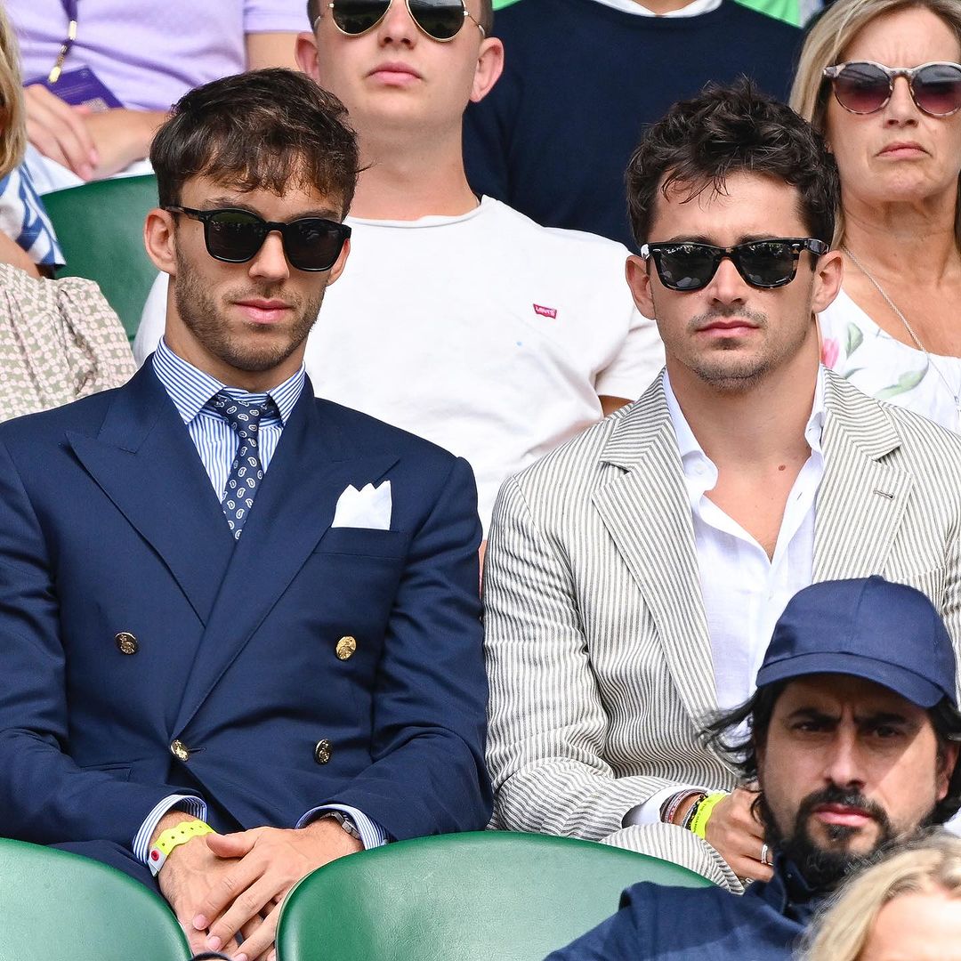 Celebrities at Wimbledon 2023: Pierre Gasly and Charles Leclerc
