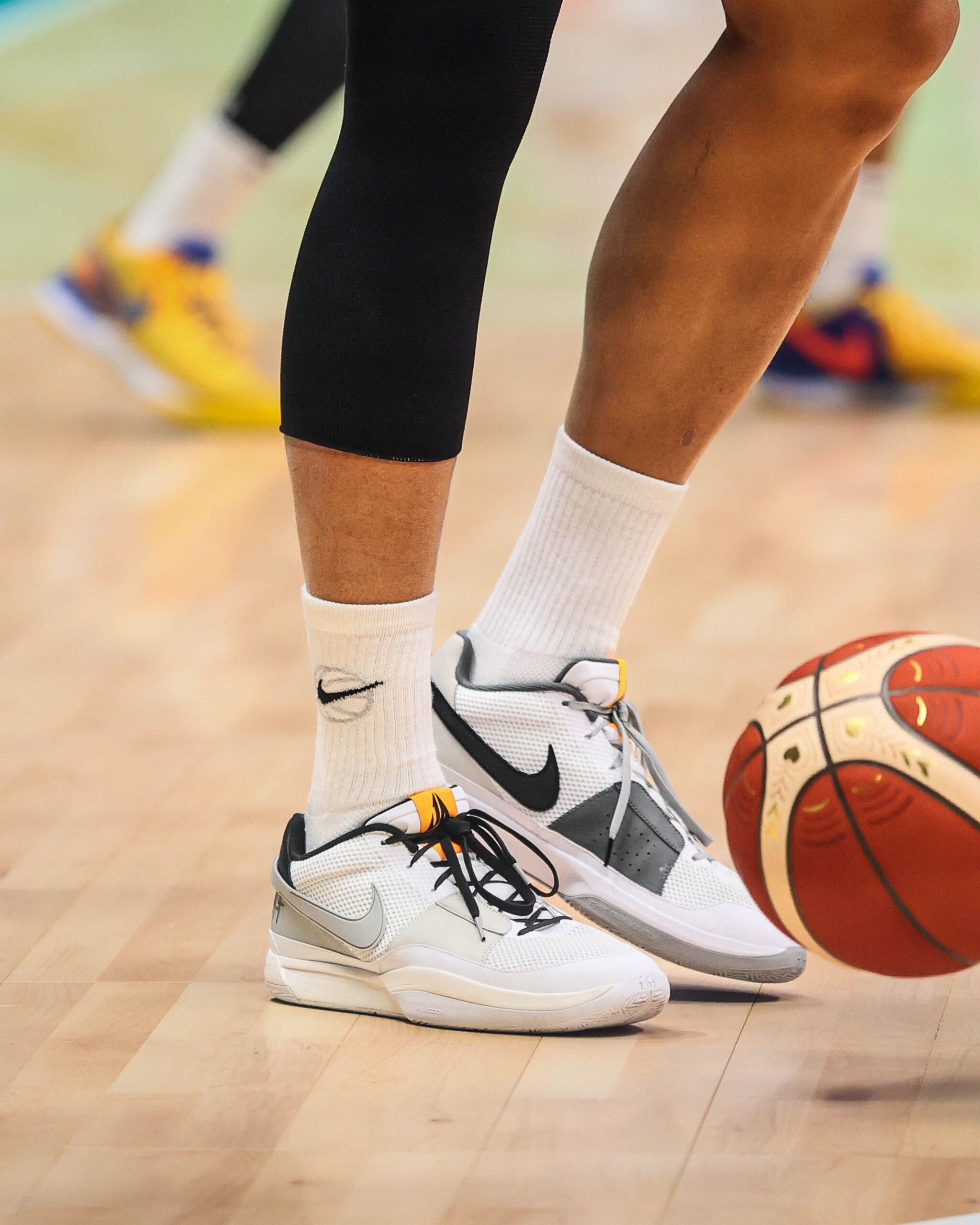 Japeth Aguilar basketball shoes: Nike Ja 1 in Light Smoke Grey