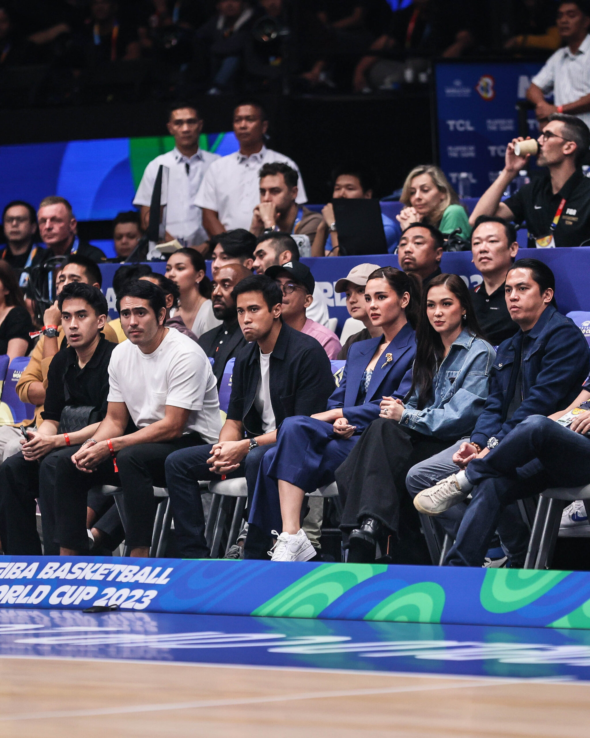 Stars who watched Gilas Pilipinas at the 2023 World Cup: Gerald Anderson, Young JV, Sam Milby, Catriona Gray, Maja Salvador, Rambo Nunez