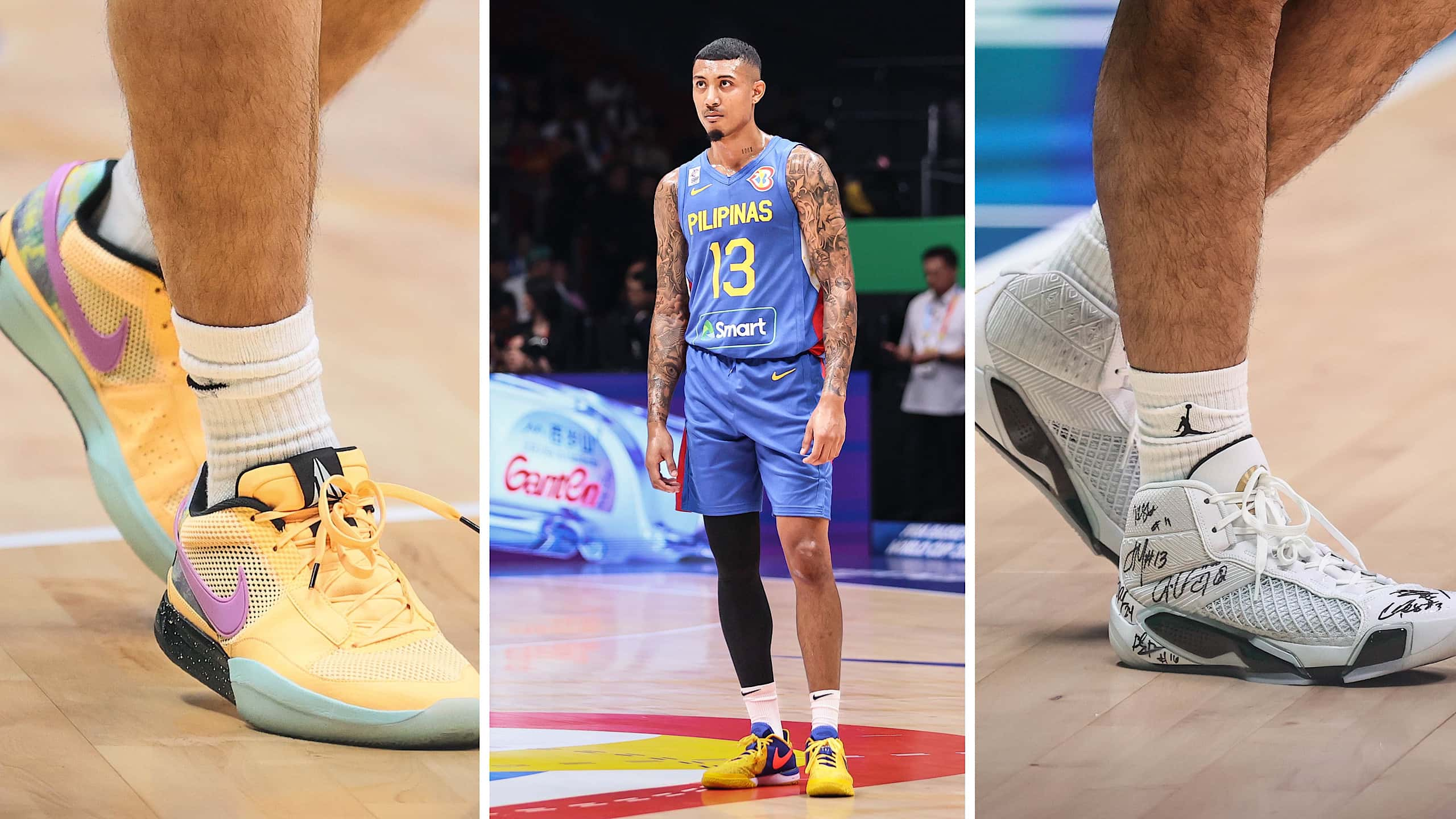 Gilas Pilipinas shoes at the 2023 FIBA World Cup