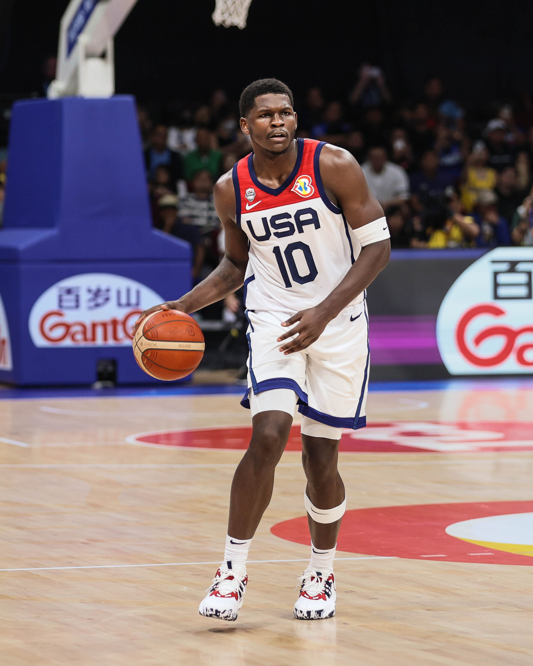 Anthony Edwards representing Team USA at the 2023 FIBA World Cup in Manila