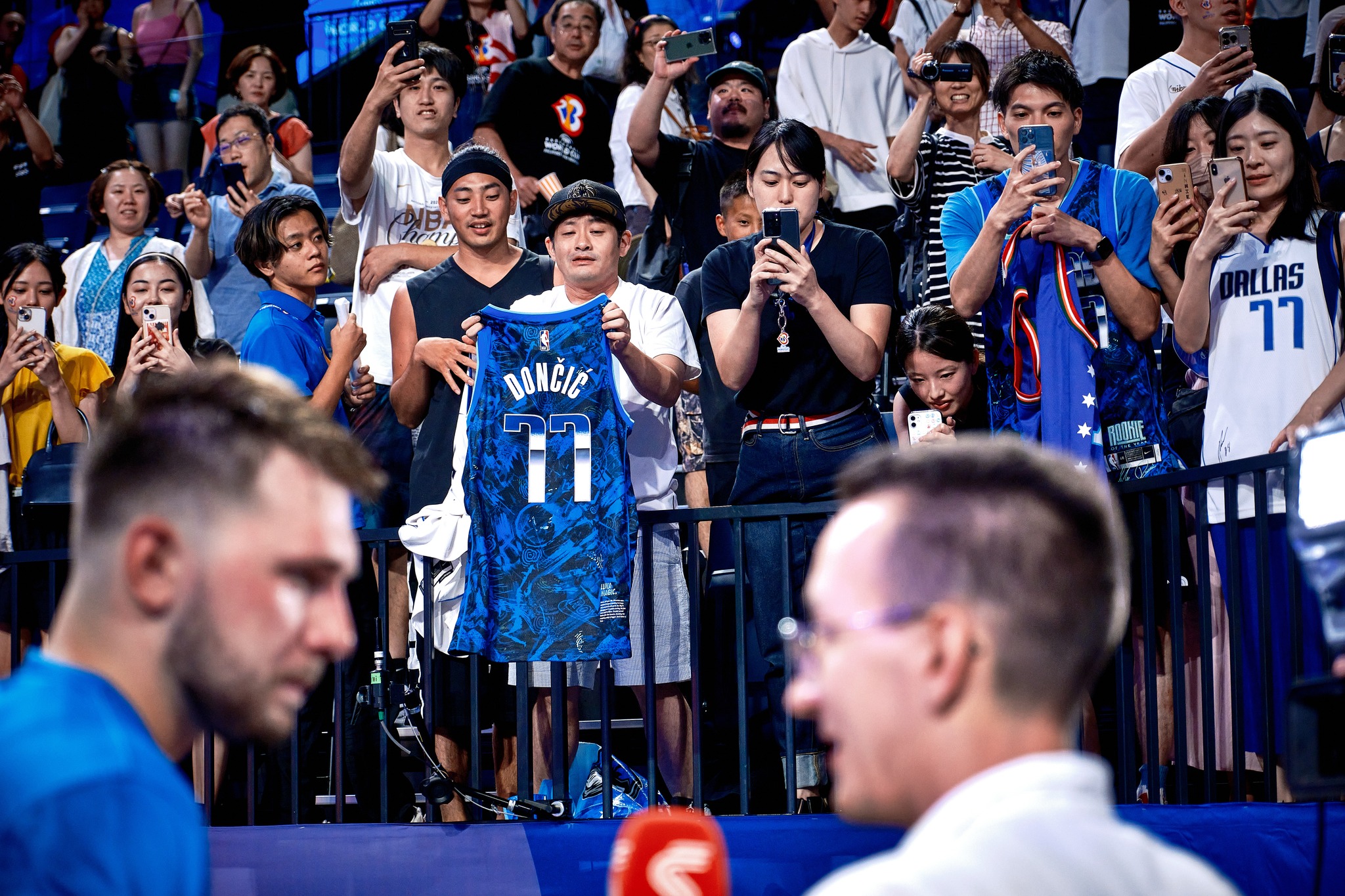 Slovenian fans at the 2023 FIBA World Cup with Luka Doncic
