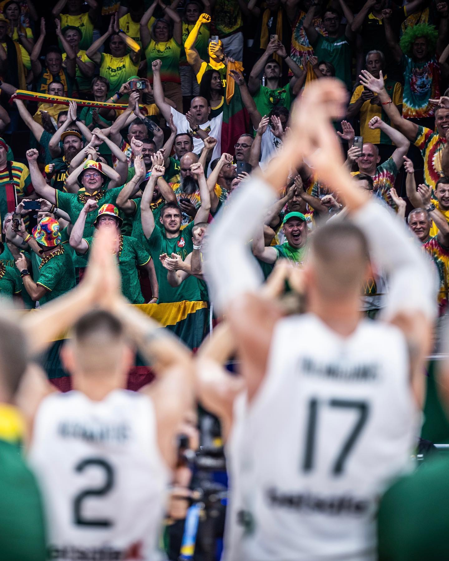 Lithuania fans at the 2023 FIBA World Cup
