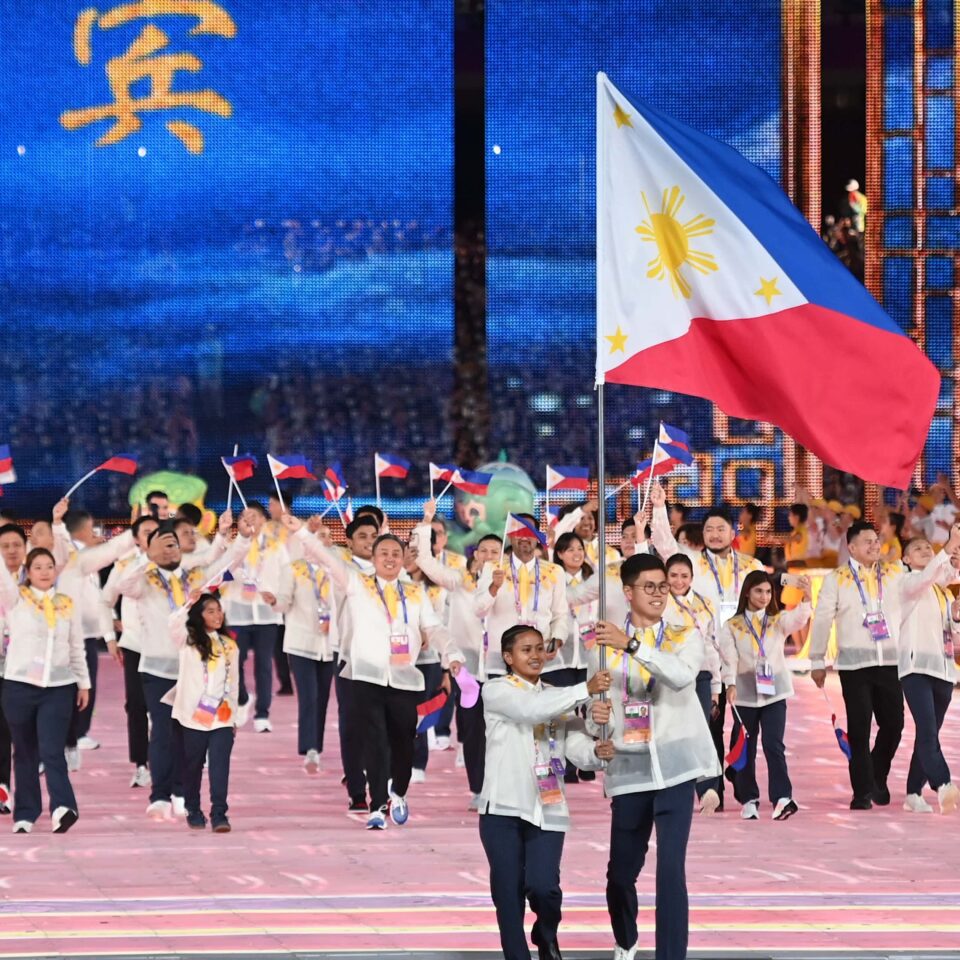 The Philippines at the Opening Ceremony of the 19th Asian Games