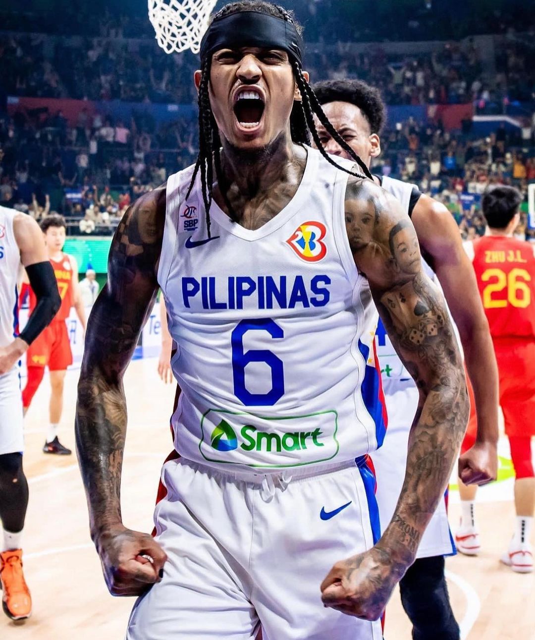 Jordan Clarkson representing Gilas Pilipinas at the 2023 FIBA World Cup