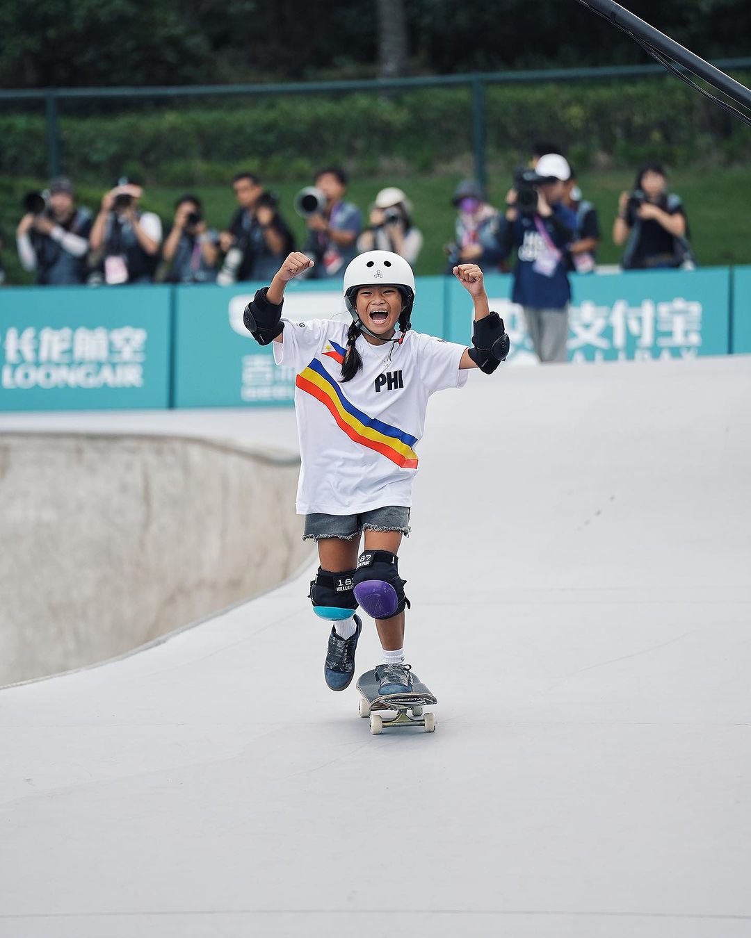 Mazel Alegado, the youngest athlete on Team Philippines at the 19th Asian Games