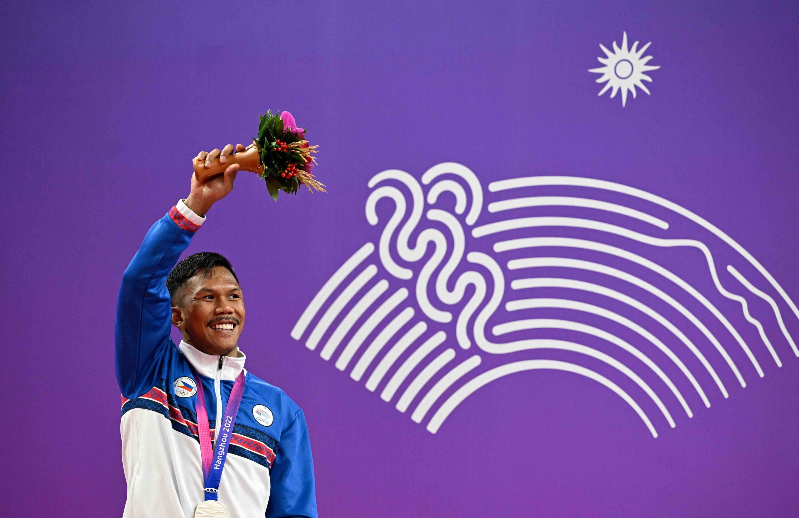 Eumir Marcial wins a silver medal at the 19th Asian Games