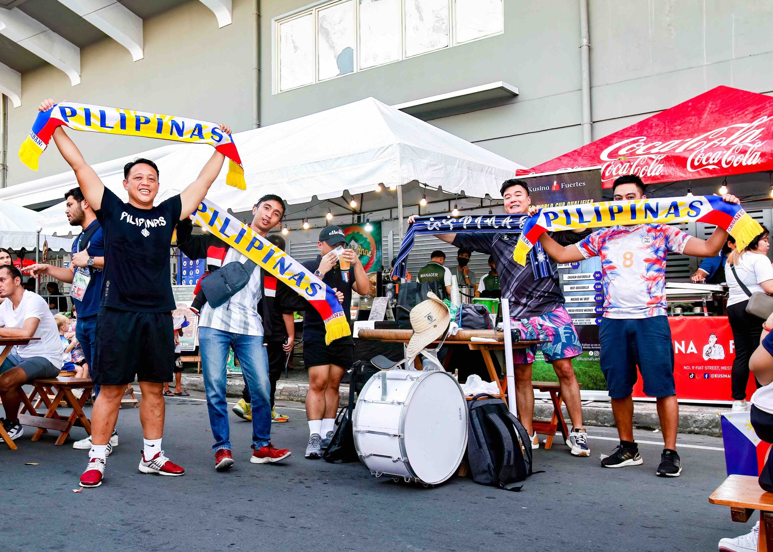 Azkals fans at the World Cup Qualifiers PFF Fan Zone