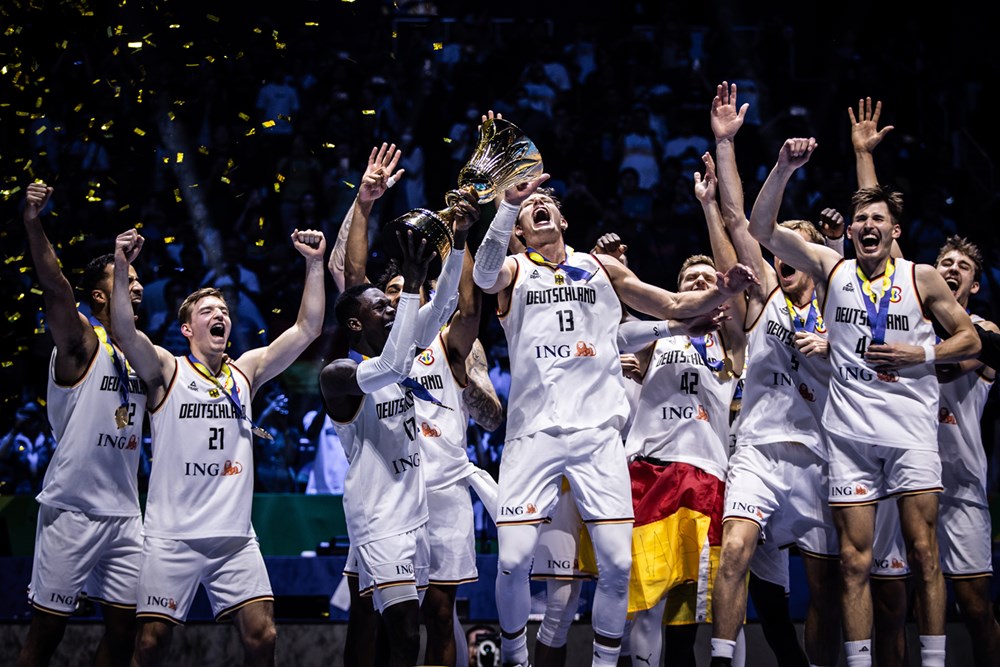 A photo of the German national team, one of Gilas Pilipinas' potential Olympics' opponents