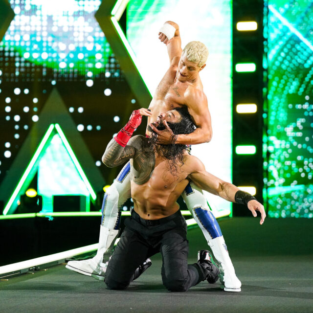 WrestleMania 40 Roman Reigns and Cody Rhodes