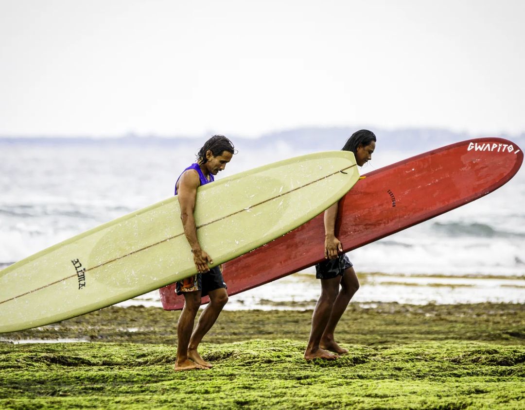 Surfers in San Juan, La Union