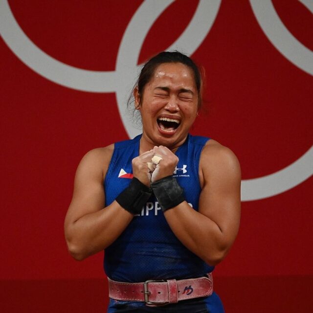 Hidilyn Diaz in the Tokyo 2020 Olympics