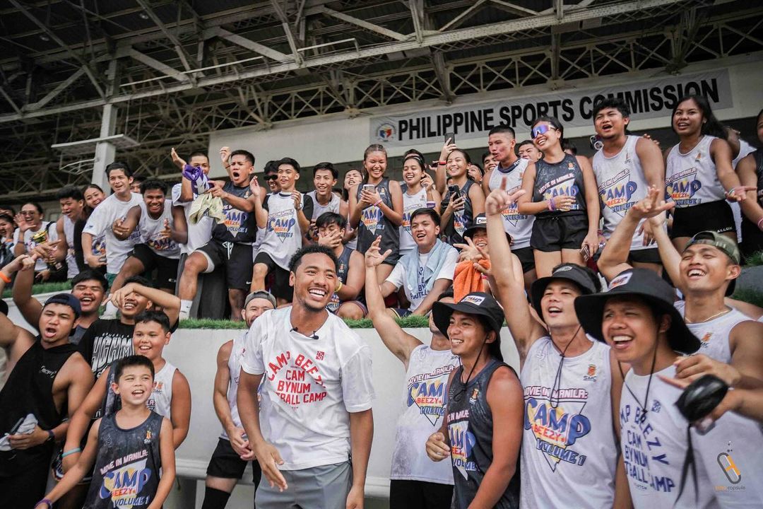 Camryn Bynum in his Philippine football camp, Camp Beezy