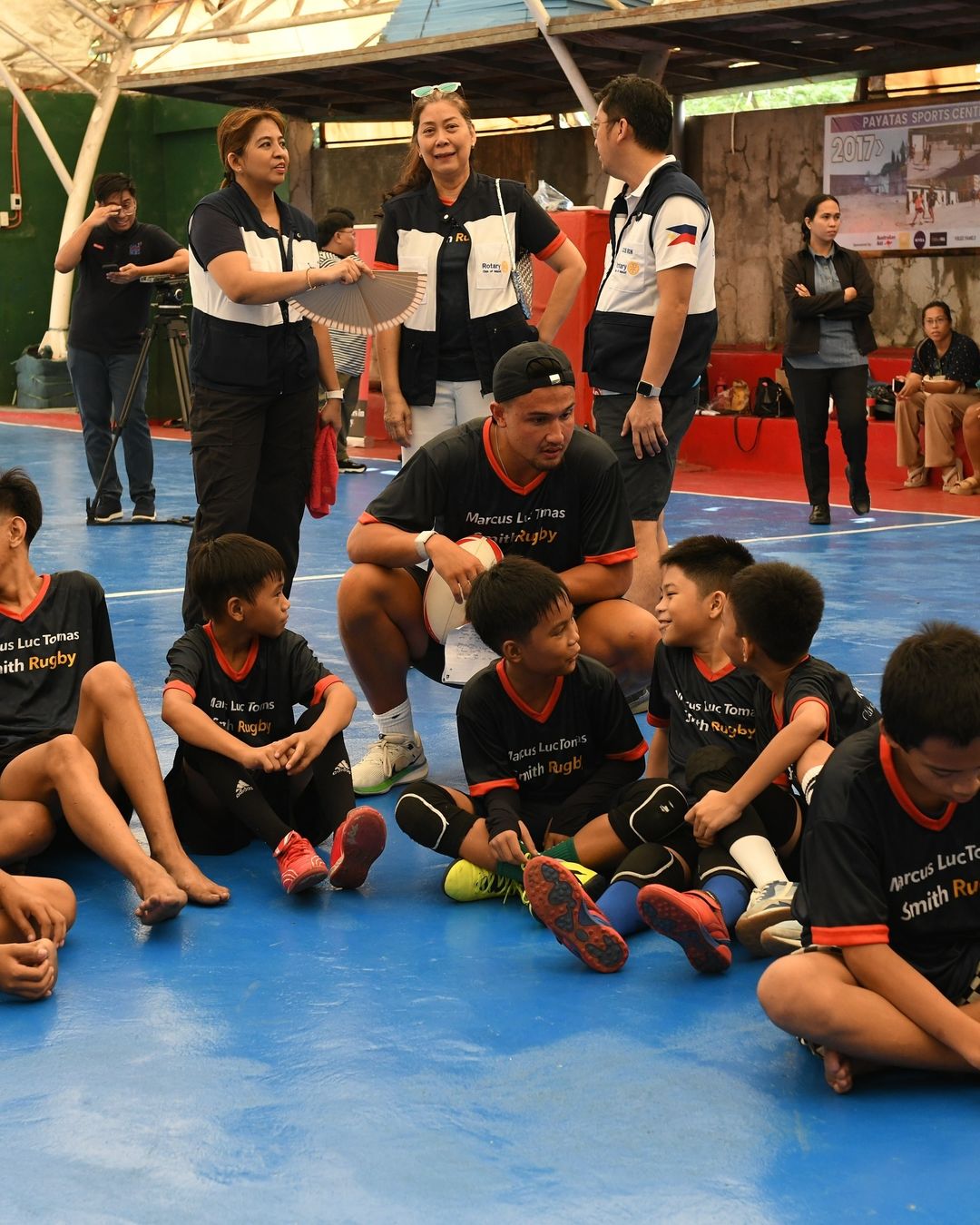 Marcus Smith during his charity event in Payatas