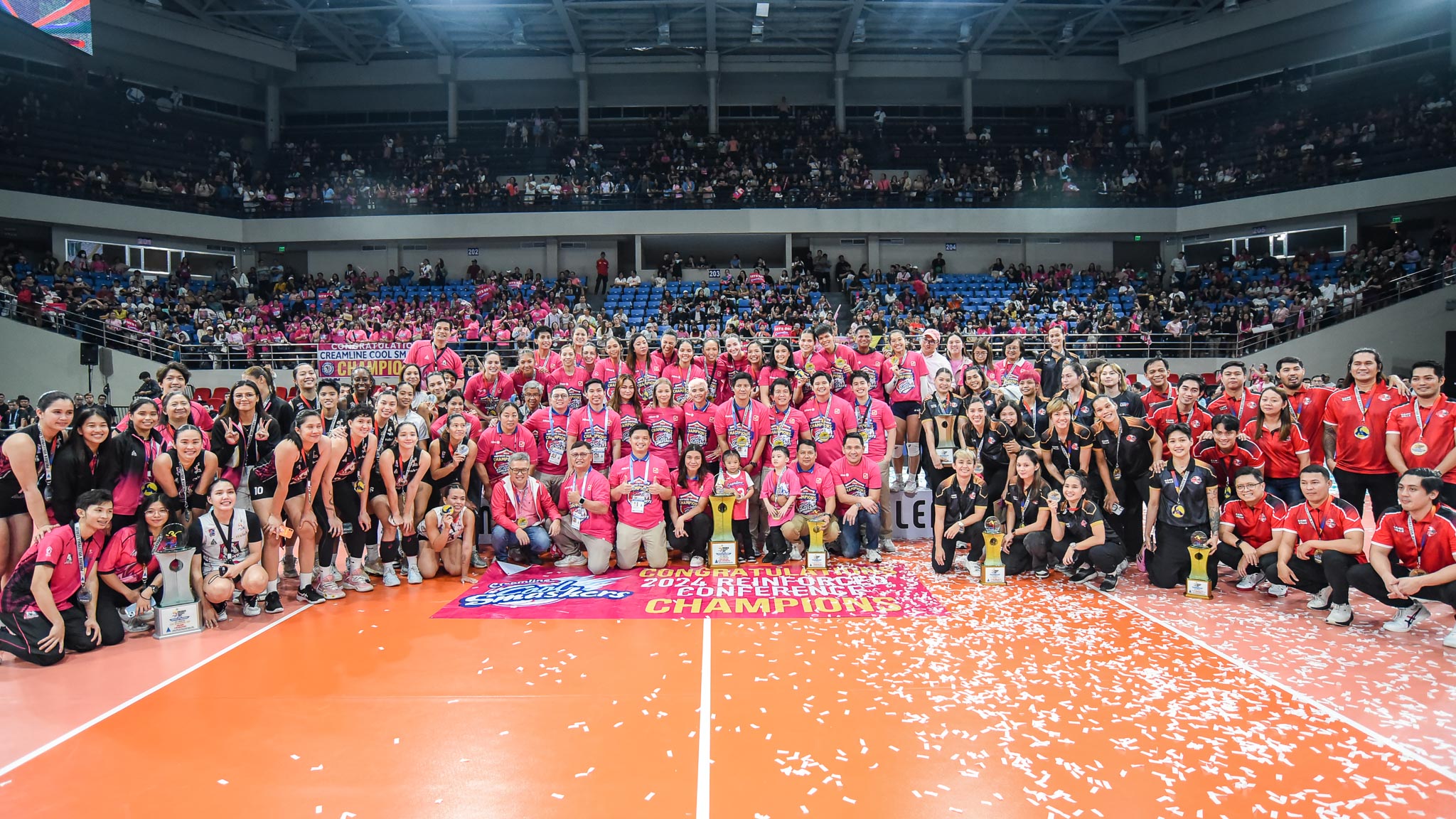 The Creamline Cool Smashers' title celebration