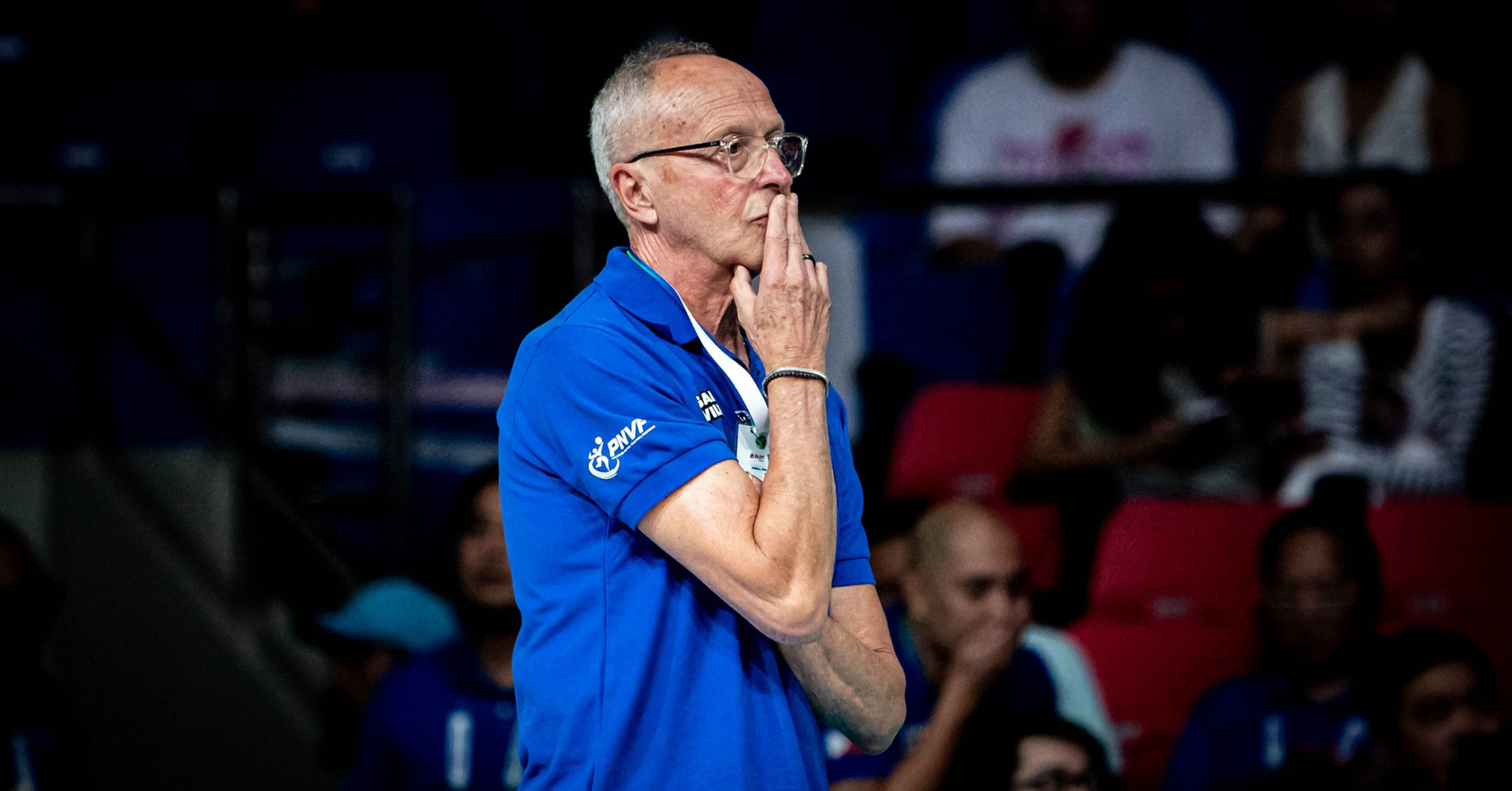 A shot of Alas Pilipinas head coach Angiolino Frigoni