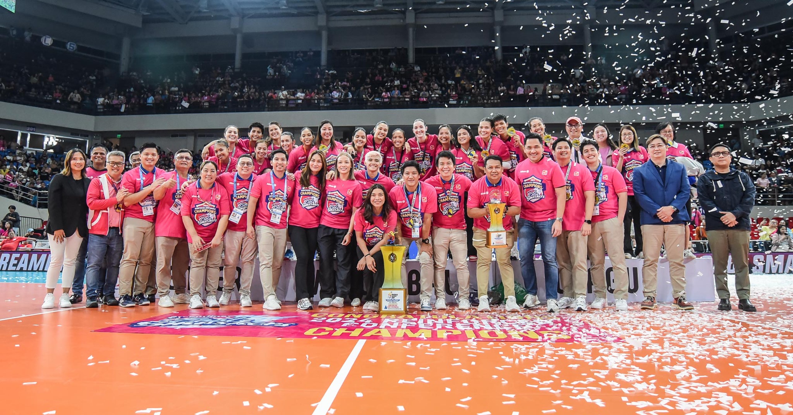 Creamline's championship celebration