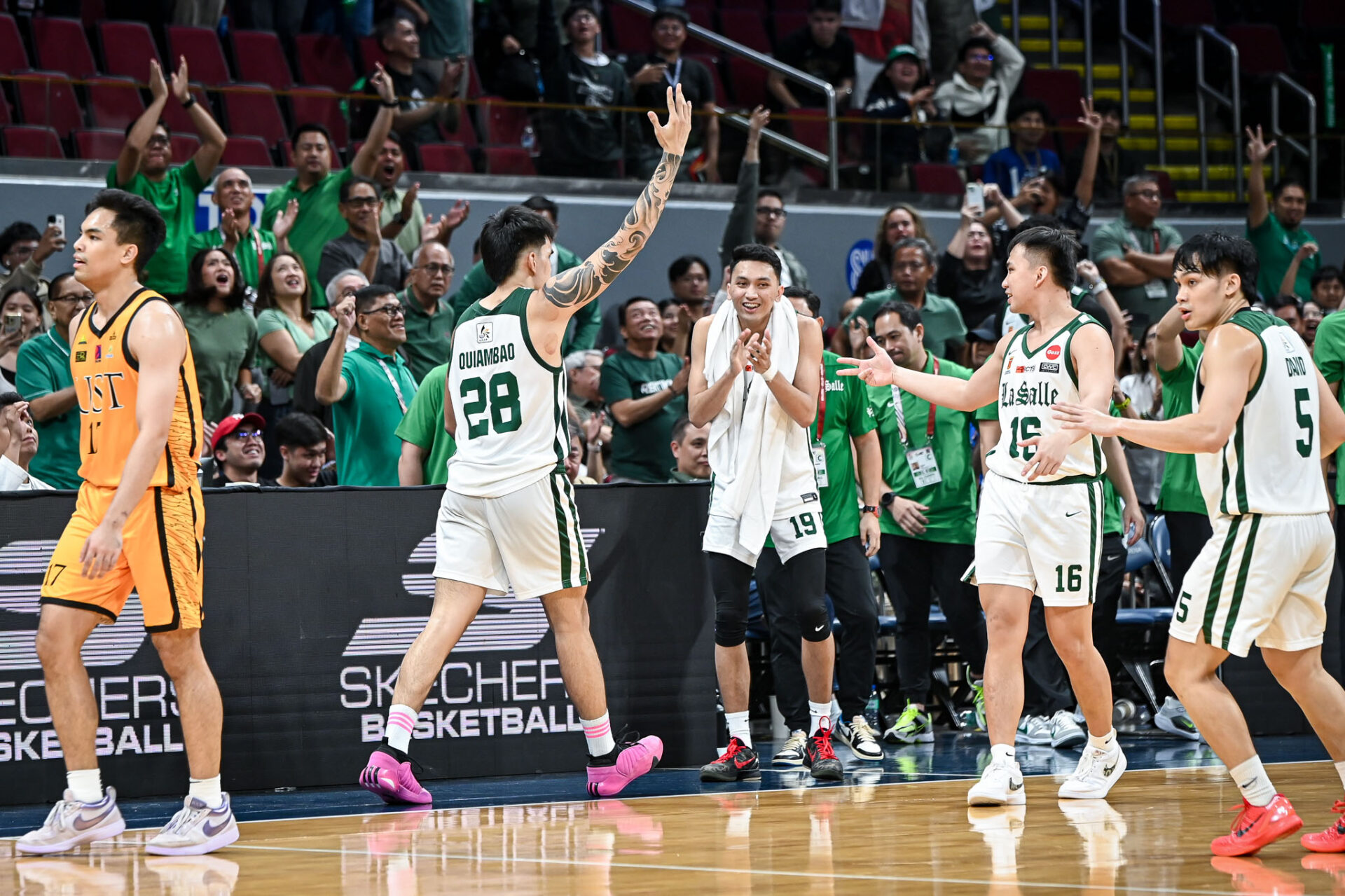 Kevin Quiambao Leads By Example Against UST