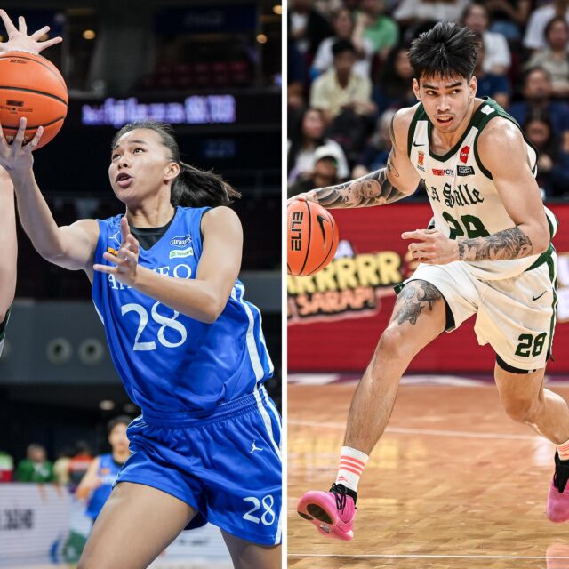 UAAP MVPs Kevin Quiambao and Kacey Dela Rosa