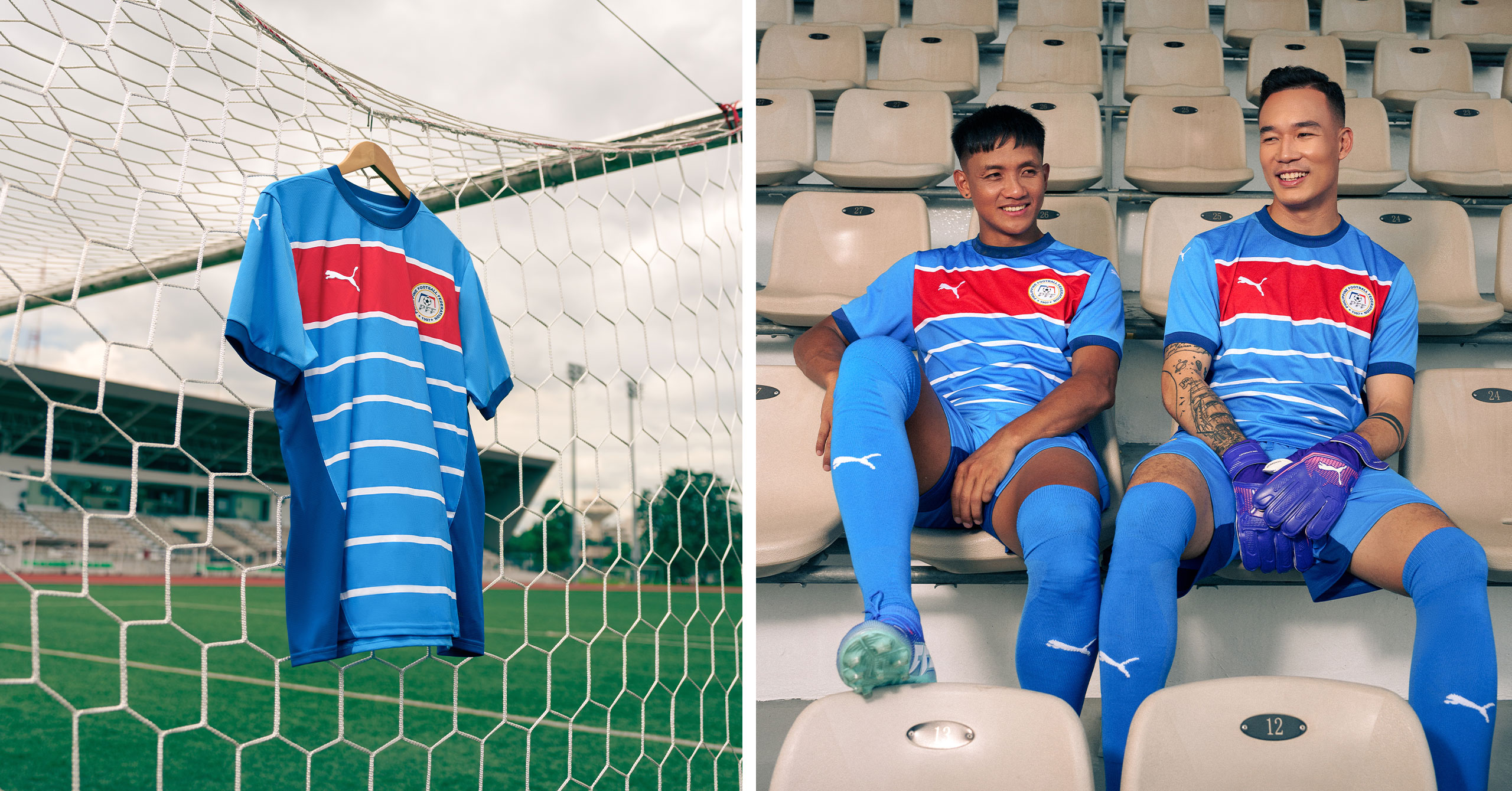 PUMA's 2025 Home Kit designed for the Philippine Men's National Football Team.