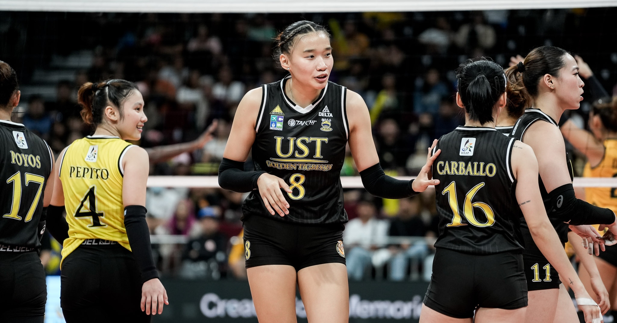 A shot of UST rookie Marga Altea