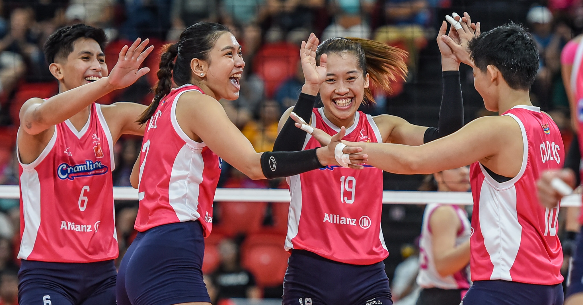 A team shot of the Creamline Cool Smashers