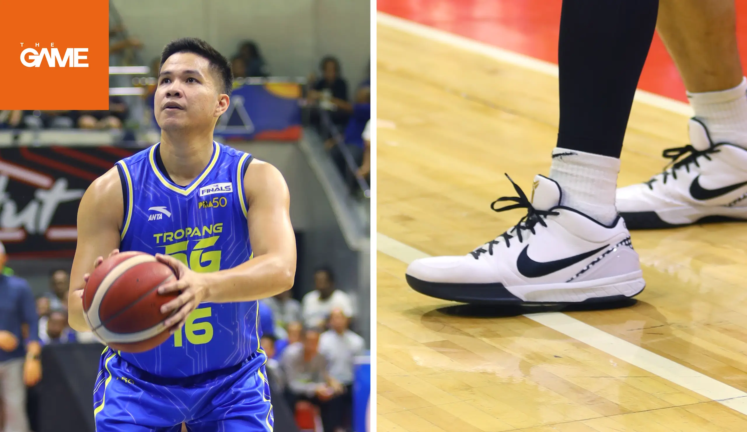 The game 2025 july in-article roger pogoy - the game PBA Philippine Cup finals sneakers: Roger Pogoy