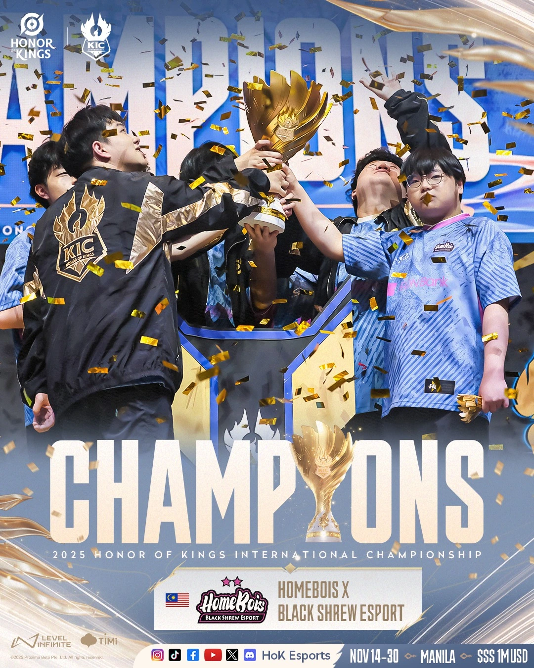 - the game The Bois Are Back: HomeBois BSE are the KIC 2025 Champions